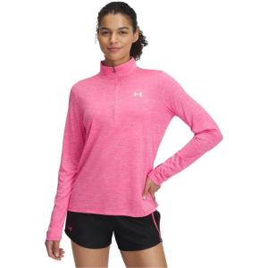 imageUnder Armour Womens Tech Twist Quarter ZipSuper PinkWhite