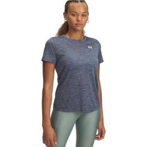 imageUnder Armour Womens Tech Twist Short Sleeve Crew044 Downpour Gray   White