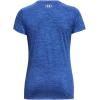 imageUnder Armour Womens Tech VNeck Twist ShortSleeve TShirt401 Team Royal  Water  Metallic Silver