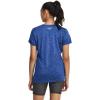 imageUnder Armour Womens Tech VNeck Twist ShortSleeve TShirt401 Team Royal  Water  Metallic Silver