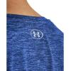 imageUnder Armour Womens Tech VNeck Twist ShortSleeve TShirt401 Team Royal  Water  Metallic Silver