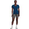 imageUnder Armour Womens Tech VNeck Twist ShortSleeve TShirt426 Varsity Blue   Metallic Silver