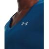 imageUnder Armour Womens Tech VNeck Twist ShortSleeve TShirt426 Varsity Blue   Metallic Silver