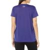 imageUnder Armour Womens Tech VNeck Twist ShortSleeve TShirt468 Sonar Blue   Metallic Silver