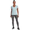 imageUnder Armour Womens Tech VNeck Twist ShortSleeve TShirt469 Fuse Teal  White  Metallic Silver