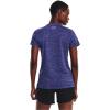 imageUnder Armour Womens Tech VNeck Twist ShortSleeve TShirt471 Sonar Blue  Baja Blue  Metallic Silver
