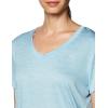 imageUnder Armour Womens Tech VNeck Twist ShortSleeve TShirt490 Blizzard  White  Metallic Silver