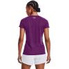 imageUnder Armour Womens Tech VNeck Twist ShortSleeve TShirt514 Rivalry   Metallic Silver