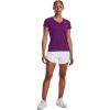 imageUnder Armour Womens Tech VNeck Twist ShortSleeve TShirt514 Rivalry   Metallic Silver