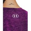 imageUnder Armour Womens Tech VNeck Twist ShortSleeve TShirt514 Rivalry  Strobe  Metallic Silver