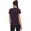 imageUnder Armour Womens Tech VNeck Twist ShortSleeve TShirt544 Tux Purple  Retro Purple  Metallic Silver