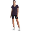 imageUnder Armour Womens Tech VNeck Twist ShortSleeve TShirt544 Tux Purple  Retro Purple  Metallic Silver