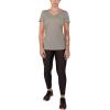 imageUnder Armour Womens Tech VNeck Twist ShortSleeve TShirt558 Tin  Ghost Gray  Metallic Silver