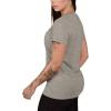 imageUnder Armour Womens Tech VNeck Twist ShortSleeve TShirt558 Tin  Ghost Gray  Metallic Silver