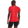 imageUnder Armour Womens Tech VNeck Twist ShortSleeve TShirt629 Beta  Pomegranate  Metallic Silver