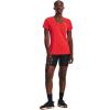 imageUnder Armour Womens Tech VNeck Twist ShortSleeve TShirt629 Beta  Pomegranate  Metallic Silver