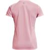 imageUnder Armour Womens Tech VNeck Twist ShortSleeve TShirt647 Prime Pink   Metallic Silver