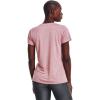 imageUnder Armour Womens Tech VNeck Twist ShortSleeve TShirt700 Pink Elixir  White  Metallic Silver