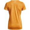 imageUnder Armour Womens Tech VNeck Twist ShortSleeve TShirt782 Rise  White  Metallic Silver