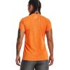 imageUnder Armour Womens Tech VNeck Twist ShortSleeve TShirt799 Starfruit  Orange Blast  Metallic Silver