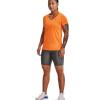 imageUnder Armour Womens Tech VNeck Twist ShortSleeve TShirt799 Starfruit  Orange Blast  Metallic Silver