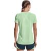 imageUnder Armour Womens Tech VNeck Twist ShortSleeve TShirtAqua Foam 335Metallic Silver