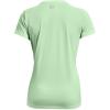 imageUnder Armour Womens Tech VNeck Twist ShortSleeve TShirtAqua Foam 335Metallic Silver