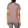 imageUnder Armour Womens Tech VNeck Twist ShortSleeve TShirtAsh Plum 554Metallic Silver