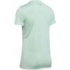 imageUnder Armour Womens Tech VNeck Twist ShortSleeve TShirtAtlas Green 189Metallic Silver