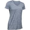 imageUnder Armour Womens Tech VNeck Twist ShortSleeve TShirtAurora Purple Metallic Silver