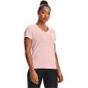 imageUnder Armour Womens Tech VNeck Twist ShortSleeve TShirtBeta Tint 659Metallic Silver