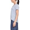 imageUnder Armour Womens Tech VNeck Twist ShortSleeve TShirtBlue Heights 448Metallic Silver