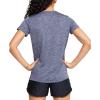 imageUnder Armour Womens Tech VNeck Twist ShortSleeve TShirtBlue Ink 497Metallic Silver