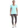 imageUnder Armour Womens Tech VNeck Twist ShortSleeve TShirtBreeze 441Metallic Silver