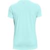 imageUnder Armour Womens Tech VNeck Twist ShortSleeve TShirtBreeze 441Metallic Silver