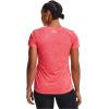 imageUnder Armour Womens Tech VNeck Twist ShortSleeve TShirtBrilliance 821Metallic Silver