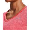 imageUnder Armour Womens Tech VNeck Twist ShortSleeve TShirtBrilliance 821Metallic Silver
