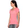 imageUnder Armour Womens Tech VNeck Twist ShortSleeve TShirtBrilliance Metallic Silver