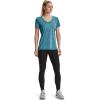 imageUnder Armour Womens Tech VNeck Twist ShortSleeve TShirtCrest Blue 446Metallic Silver