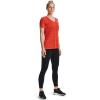 imageUnder Armour Womens Tech VNeck Twist ShortSleeve TShirtDark Orange 861Metallic Silver