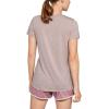 imageUnder Armour Womens Tech VNeck Twist ShortSleeve TShirtDash Pink 667Metallic Silver