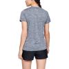 imageUnder Armour Womens Tech VNeck Twist ShortSleeve TShirtDownpour Gray 044Metallic Silver