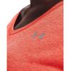 imageUnder Armour Womens Tech VNeck Twist ShortSleeve TShirtElectric Tangerine 824Metallic Silver