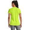 imageUnder Armour Womens Tech VNeck Twist ShortSleeve TShirtGreen Citrine 394Tonal
