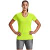 imageUnder Armour Womens Tech VNeck Twist ShortSleeve TShirtGreen Citrine 394Tonal