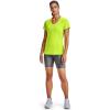 imageUnder Armour Womens Tech VNeck Twist ShortSleeve TShirtGreen Citrine 394Tonal