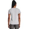 imageUnder Armour Womens Tech VNeck Twist ShortSleeve TShirtHalo Gray