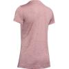 imageUnder Armour Womens Tech VNeck Twist ShortSleeve TShirtHushed Pink 662Metallic Silver