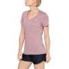 imageUnder Armour Womens Tech VNeck Twist ShortSleeve TShirtHushed Pink 662Metallic Silver