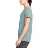 imageUnder Armour Womens Tech VNeck Twist ShortSleeve TShirtHushed Turquoise 396Metallic Silver